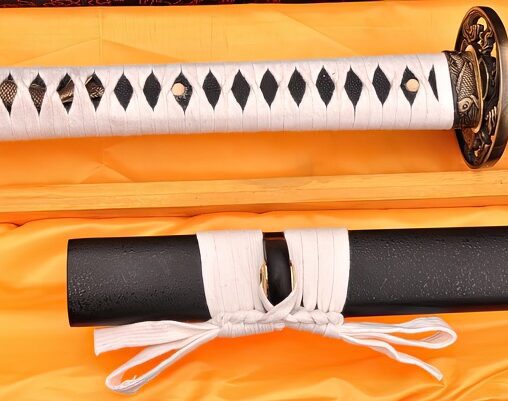 Samurai Ninja Sword 1095 Carbon Steel Sword Fish Koshirae Full Tang