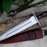 Medieval Dagger Carbon Steel Blade and Metal Crossguard
