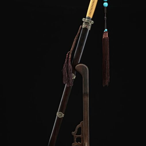 Tang Dao Pattern Folded Steel Clay Tempered Blade