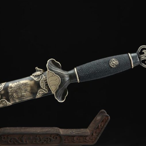 Chinese Jian Song Dynasty Folded Pattern Clay Tempered Sword