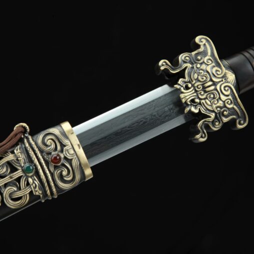 Jian Snake Sword Clay Tempered Pattern Steel