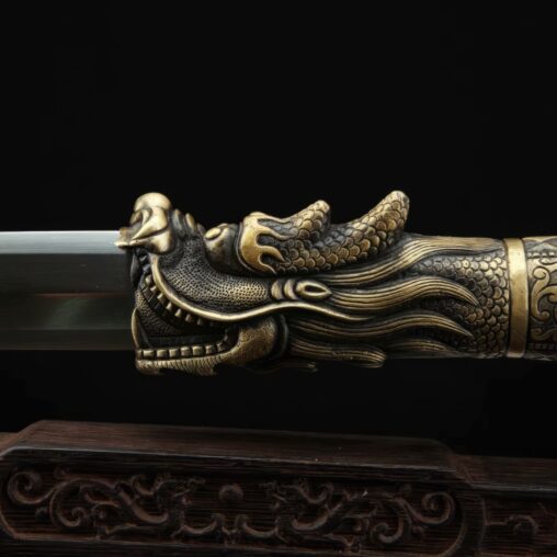 Sword Dragon Fumoren Jian Pattern Steel Ebony Blade