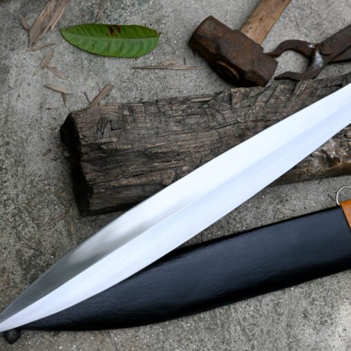 Early Greek Xiphos with Golden Colored Handle Fittings