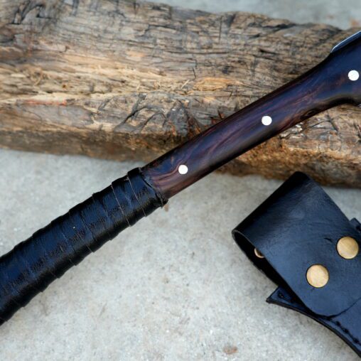 Kama Knife One-Handed Grim Reaper Leather Wrapped Grip
