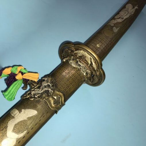 O-Tachi Tamahagane Steel Sword Shunga