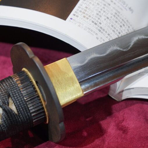 Folded Steel Wakizashi (Naginata Blade Shape)