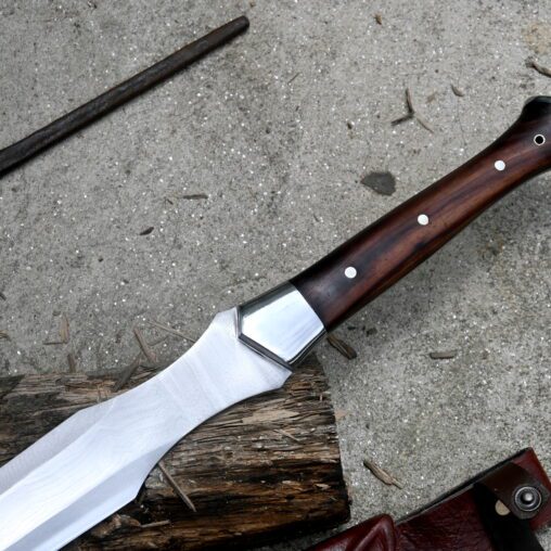 Japanese Tanto Machete Straight Double-Edge Blade