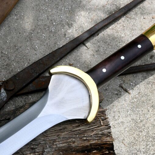 Early Greek Xiphos with Golden Colored Handle Fittings