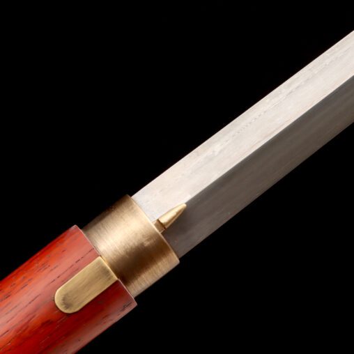 Elegant Red Dragon Cane Sword with Round Pommel