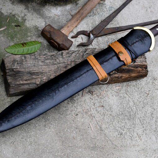 Early Greek Xiphos with Golden Colored Handle Fittings