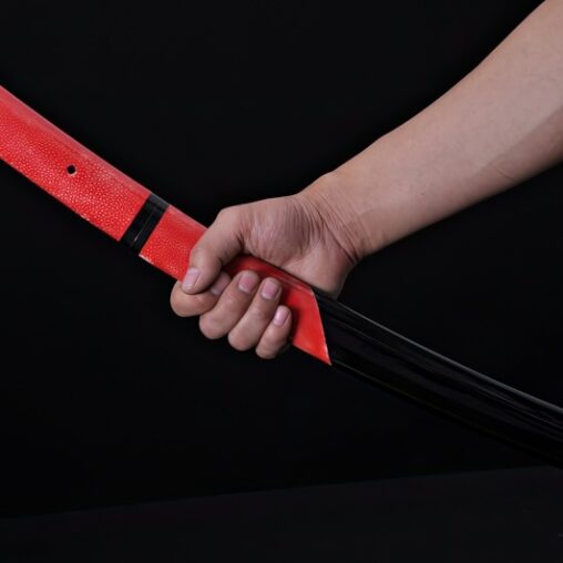 Samurai Tanto Hazuya Polished Ray Skin Saya