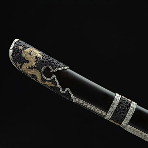 Dao Sword Folded Pattern Steel Clay Tempered Blade