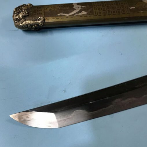 O-Tachi Tamahagane Steel Sword Shunga