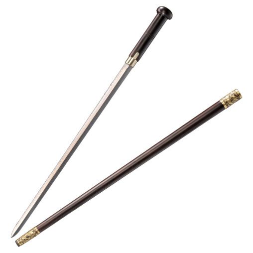 Black Dragon Cane Sword with Round Pommel