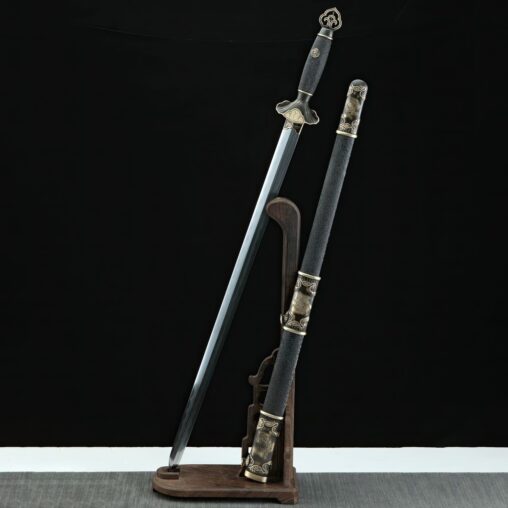 Chinese Jian Song Dynasty Folded Pattern Clay Tempered Sword