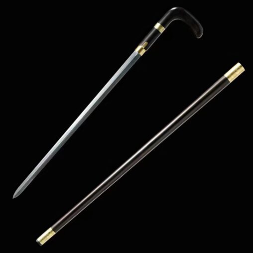 Folded Steel Cane Sword Inspired from Historical Jian