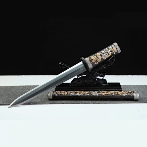 Tang Jian Sword Dragon-Phoenix Three-Color Copper