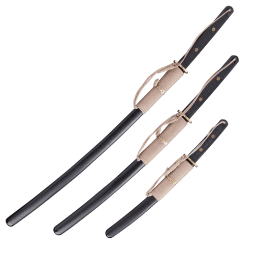Modern Tactical Daisho Set (Katana + Wakizashi + Tanto) – 5160 Spring Steel Blade