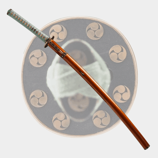 Kinriko Mitsudomoe Koshirae Katana with Kogai