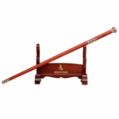 Red Chinese Dragon Cloud Cane Sword with Folded Steel Blade